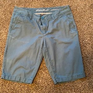 Eddie Bauer teal shorts. Size 10.